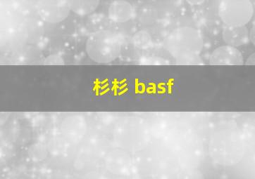 杉杉 basf